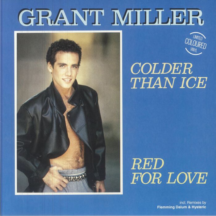 Colder Than Ice - Limited Edition Clear Blue & Black Splattered Vinyl Single vinyl record cover