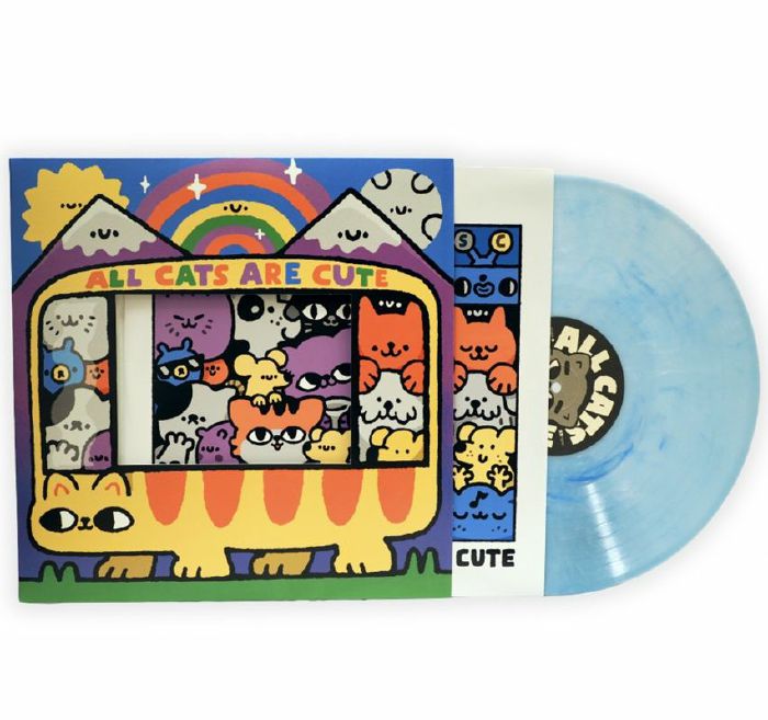 All Cats Are Cute - Blue Vinyl LP vinyl record cover