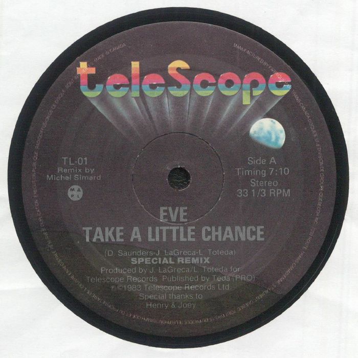 Take A Little Chance - 12 Inch Vinyl Single vinyl record cover
