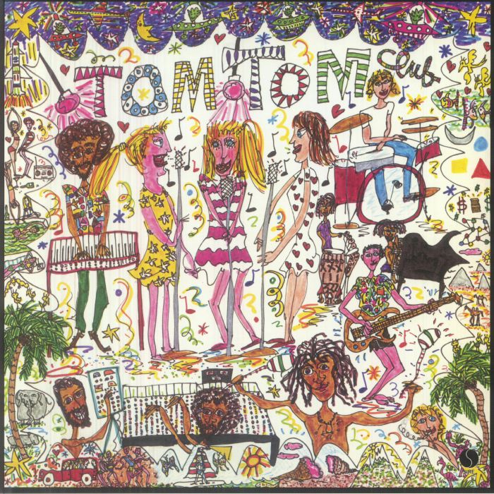 Tom Tom Club - 45th Anniversary Clear Splattered Vinyl LP vinyl record cover