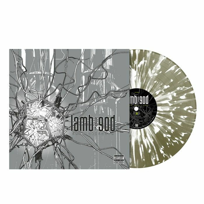 Into Oblivion - Olive Green & White Splatter Vinyl LP vinyl record cover