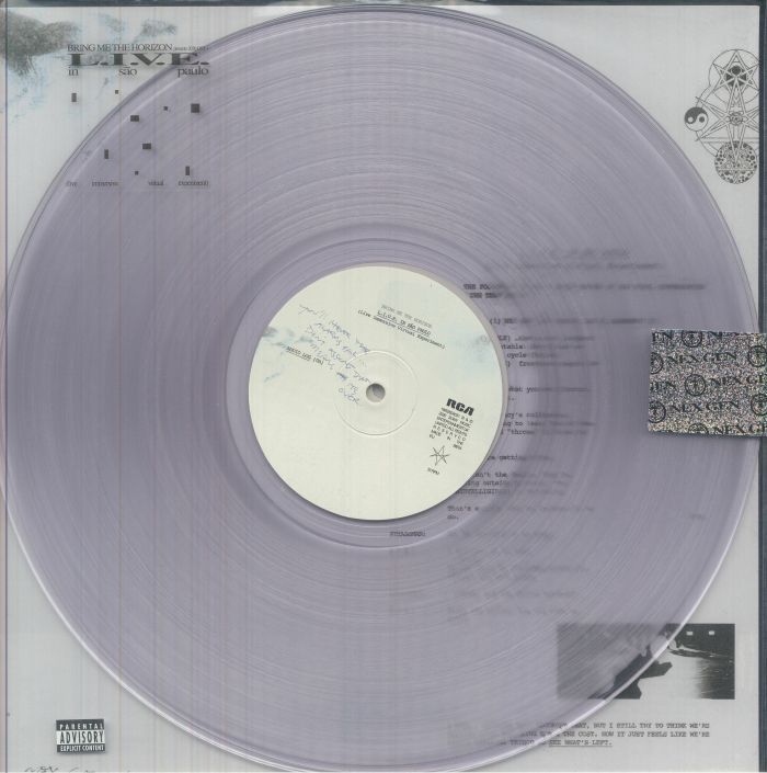 Live In Sao Paulo - Limited Edition Crystal Clear Vinyl 2xLP vinyl record cover