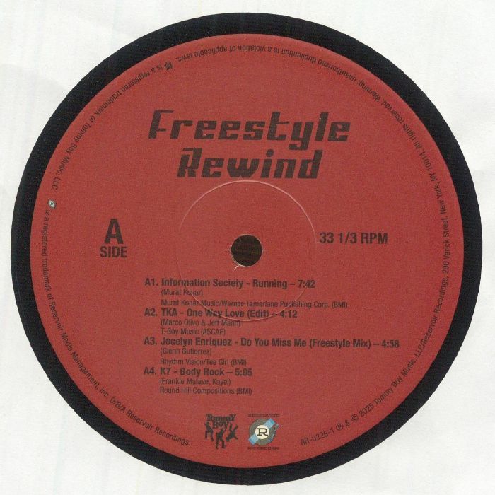 Freestyle Rewind - Limited Edition Vinyl LP vinyl record cover
