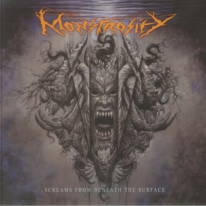 Screams From Beneath The Surface - Limited Edition Orange Marbled Vinyl LP vinyl record cover