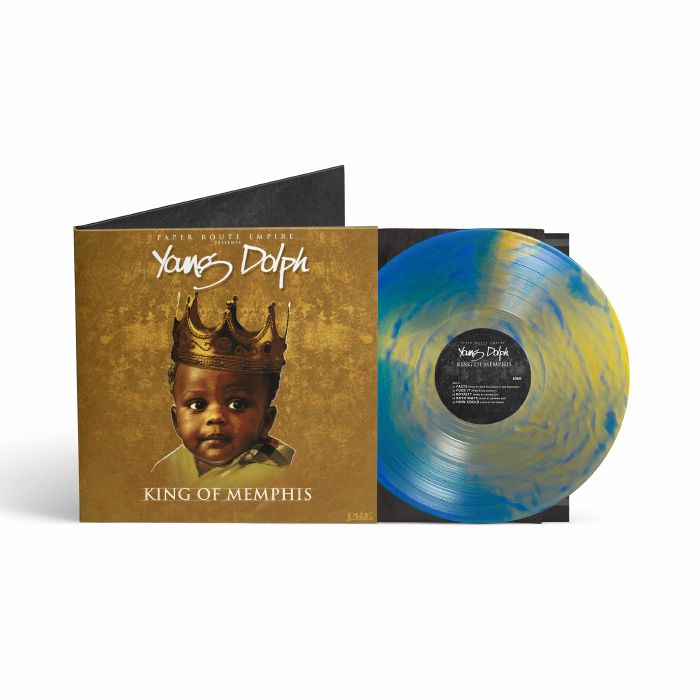 King Of Memphis - 10th Anniversary Blue & Gold Vinyl LP vinyl record cover