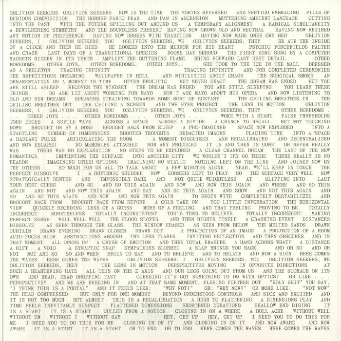 Oblivion Seekers - Vinyl LP vinyl record cover