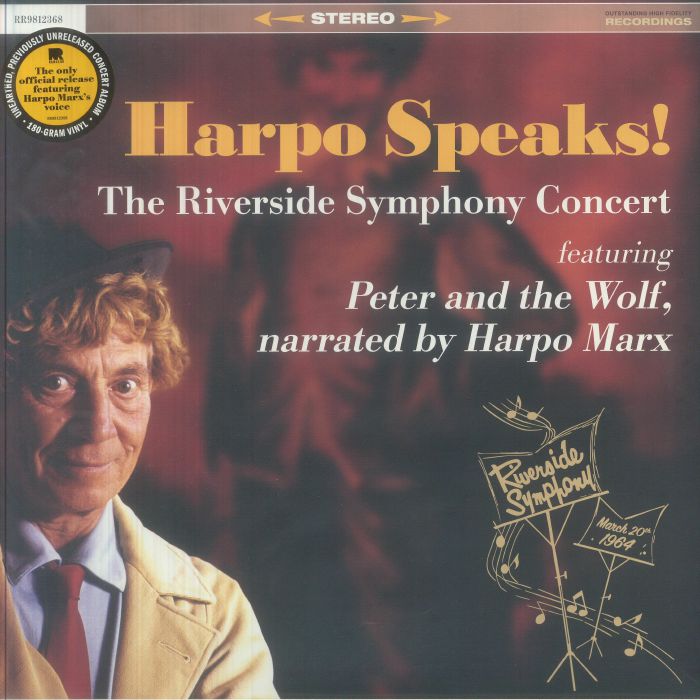 Harpo Speaks! The Riverside Symphony Concert - Vinyl LP vinyl record cover