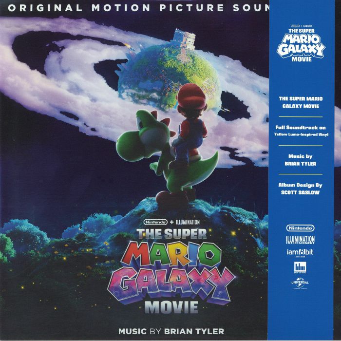 The Super Mario Galaxy Movie (Soundtrack) - Yellow Vinyl 2xLP vinyl record cover