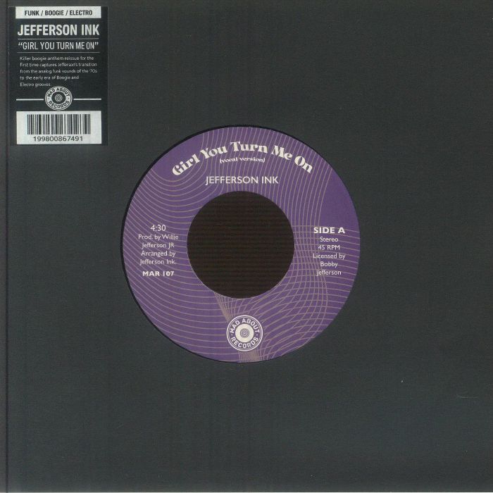 Girl You Turn Me On - Vinyl Single vinyl record cover