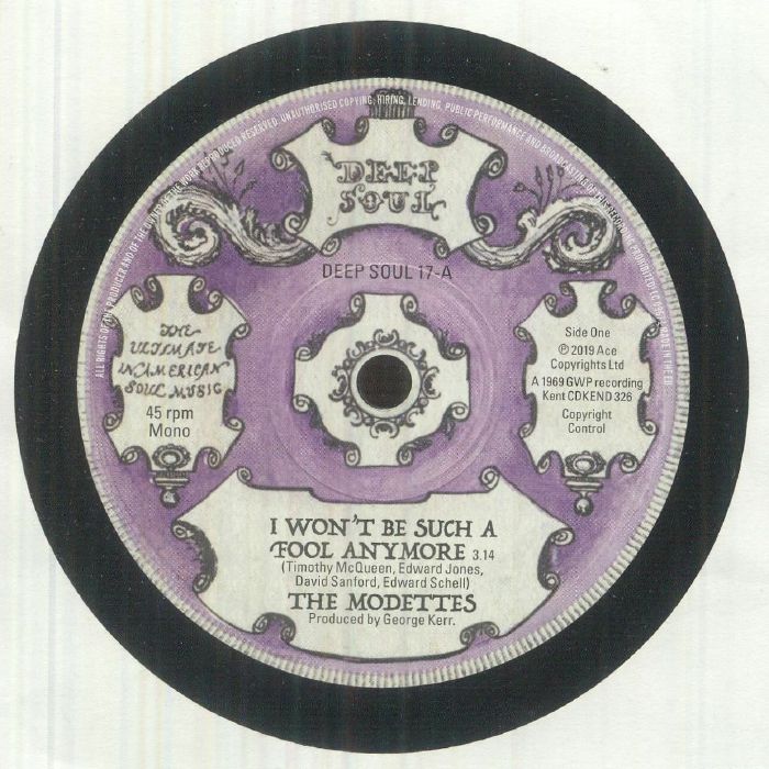 I Won't Be Such A Fool Anymore - Vinyl Single vinyl record cover