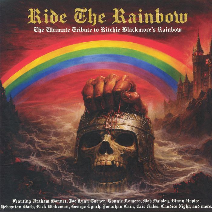 Ride The Rainbow: The Ultimate Tribute To Ritchie Blackmore's Rainbow - Limited Edition Yellow Vinyl 2xLP vinyl record cover