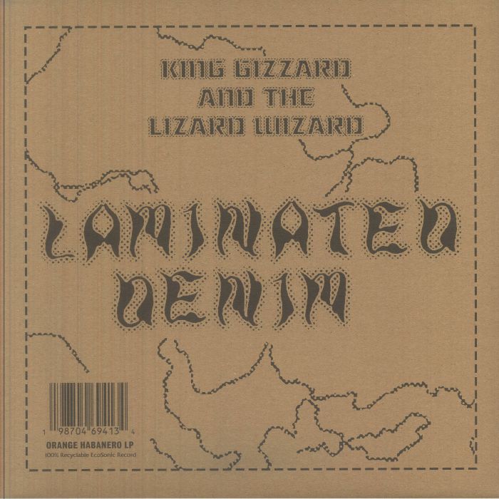 Laminated Denim - Limited Edition Orange Vinyl LP vinyl record cover