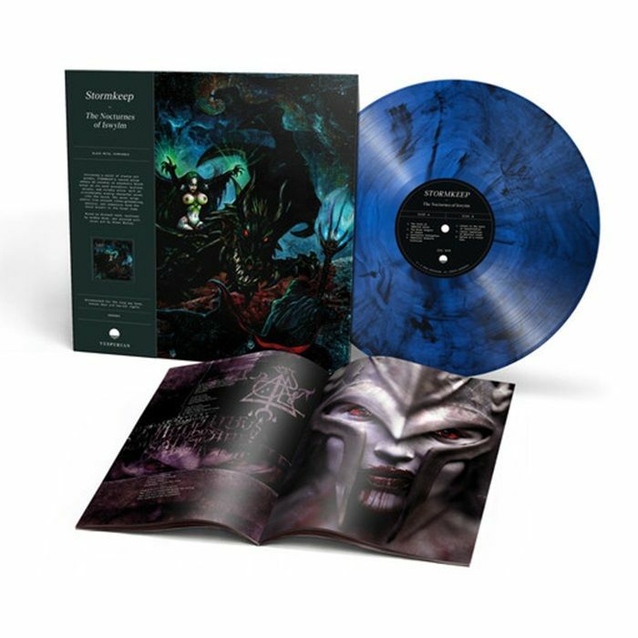 The Nocturnes Of Iswylm - Limited Edition Black & Blue Marbled Vinyl LP vinyl record cover