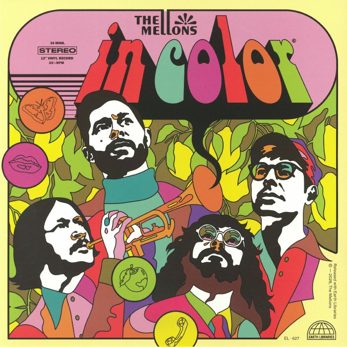 The Mellons In Color - Limited Orange Vinyl LP vinyl record cover