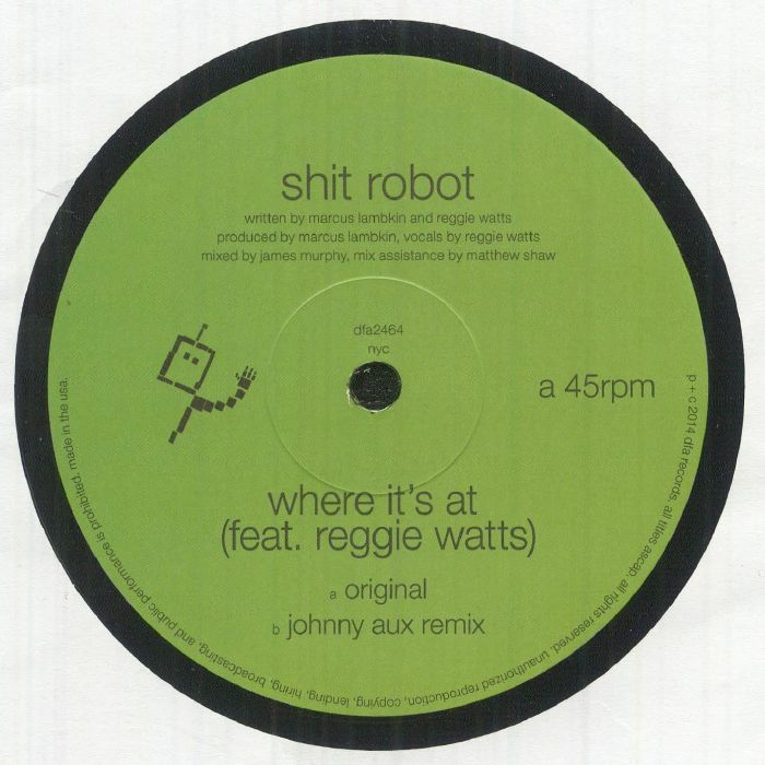 Where It's At - Vinyl Single vinyl record cover