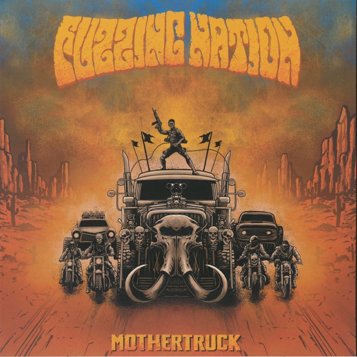 Mothertruck - Orange & Black Smokey Vinyl LP vinyl record cover