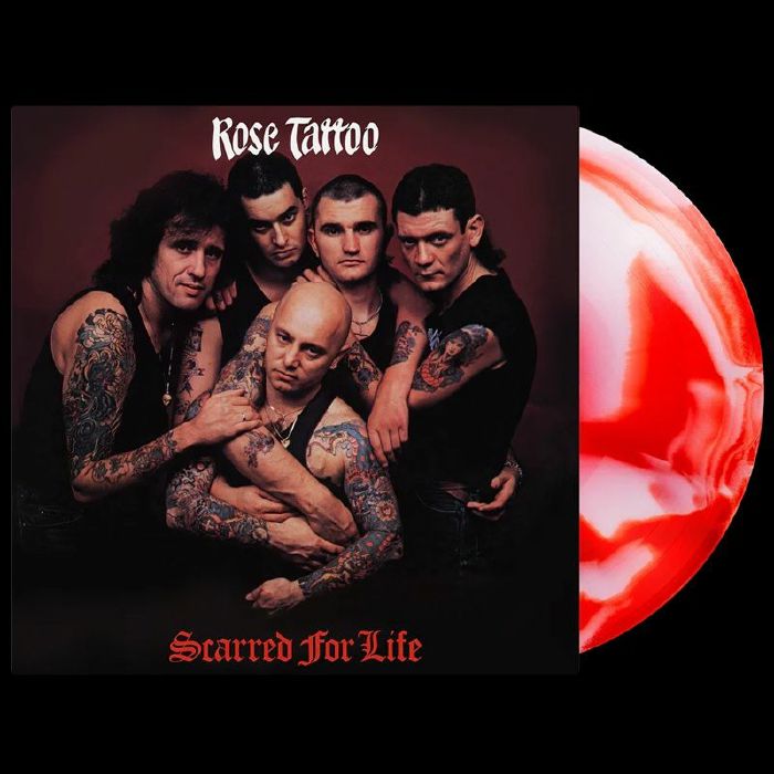 Scarred For Life - Limited Edition Red & White Swirl Vinyl LP vinyl record cover