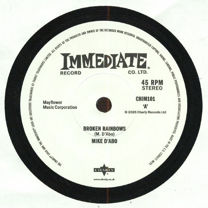 Broken Rainbows - Vinyl Single vinyl record cover