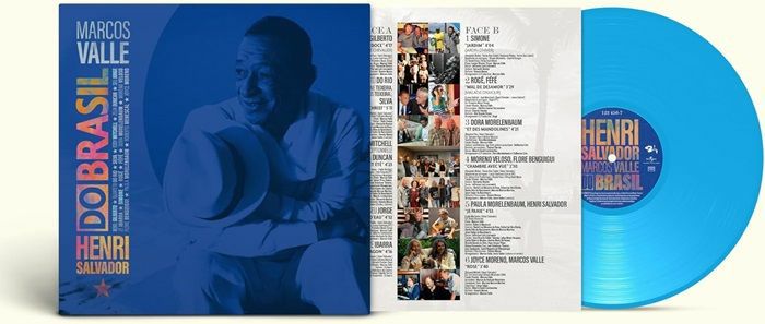 Henri Salvador Do Brasil - Blue Vinyl LP vinyl record cover