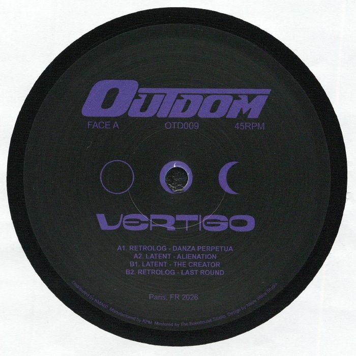 Vertigo - 12 Inch Vinyl EP vinyl record cover