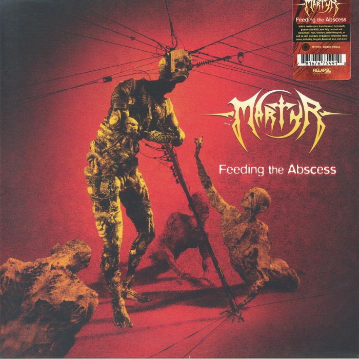 Feeding The Abscess - Remastered Red Marbled Vinyl LP vinyl record cover