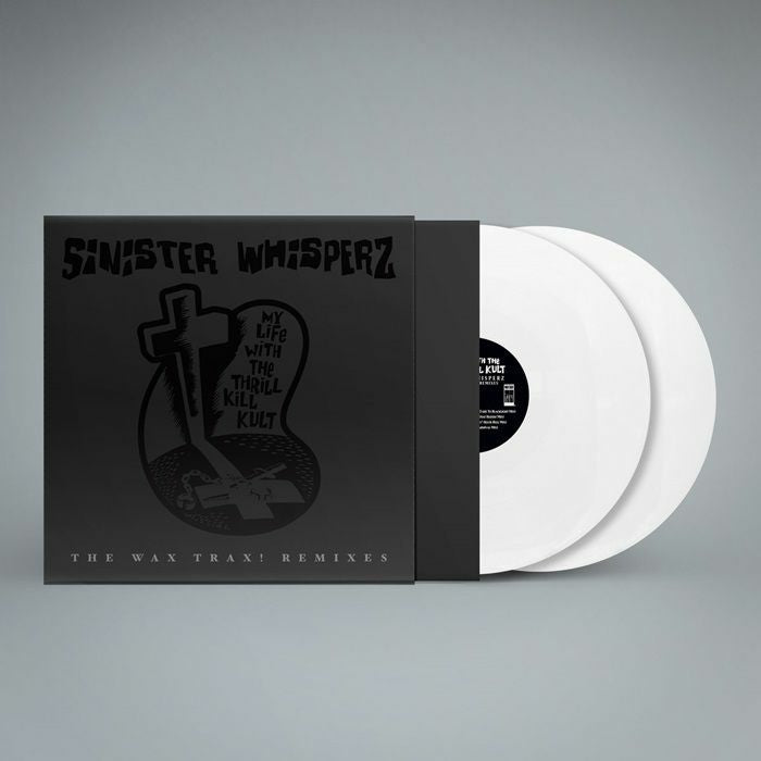 Sinister Whisperz: The Wax Trax! Remixes - Limited White Vinyl 2xLP vinyl record cover
