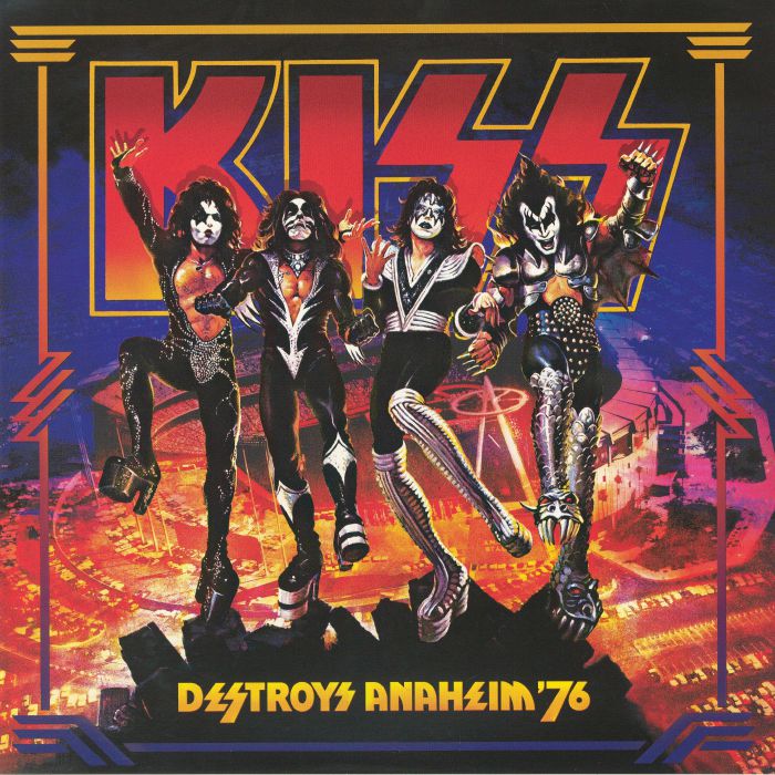 Kiss Destroys Anaheim '76 - 2xLP vinyl record cover