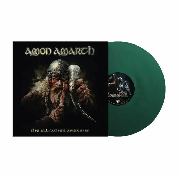 The Allfather Awakens - Oden's Hunt Green Marbled Vinyl LP vinyl record cover