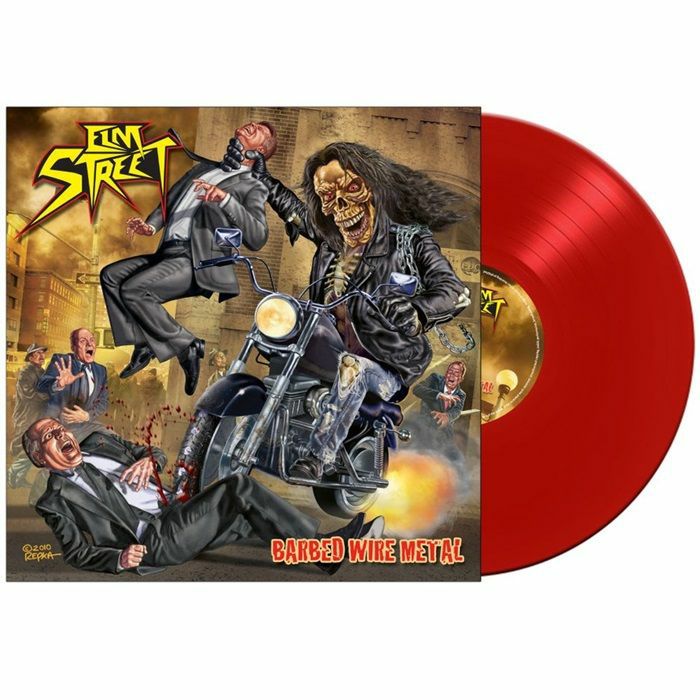 Barbed Wire Metal - Limited Edition Red Vinyl LP vinyl record cover