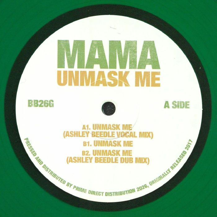 Unmask Me (Ashley Beedle Mixes) - Limited Edition Green Vinyl EP vinyl record cover