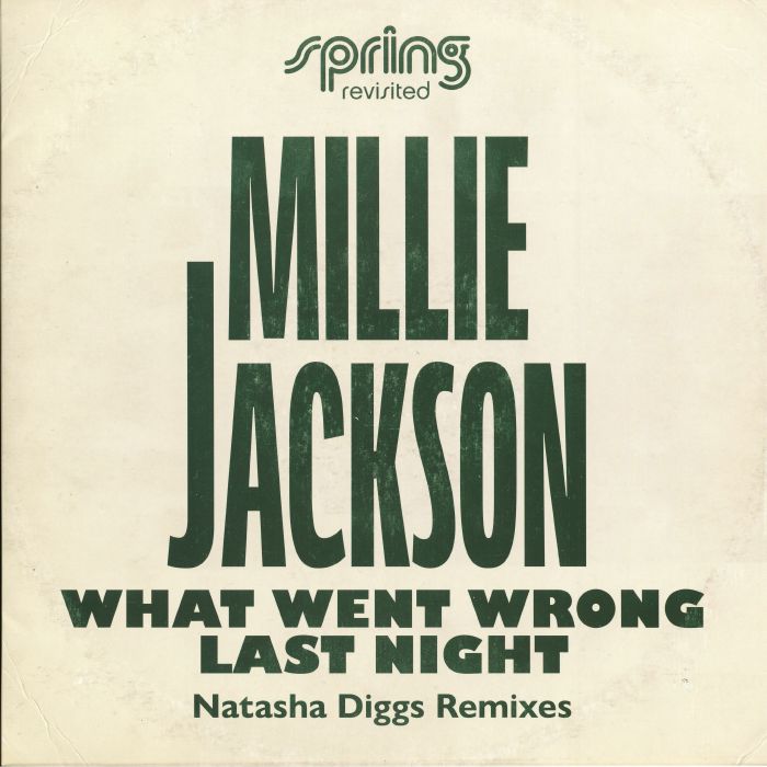 What Went Wrong Last Night - Natasha Diggs Remix Vinyl Single vinyl record cover