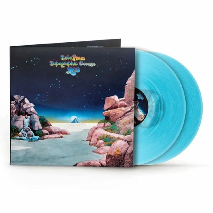 Tales From Topographic Oceans - Curacao Blue Vinyl 2xLP vinyl record cover