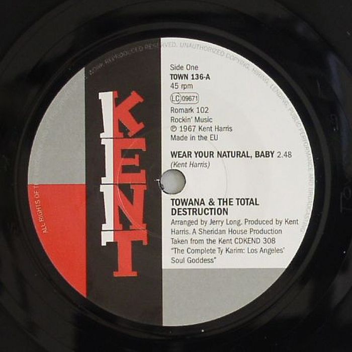 Wear Your Natural Baby - Vinyl Single vinyl record cover