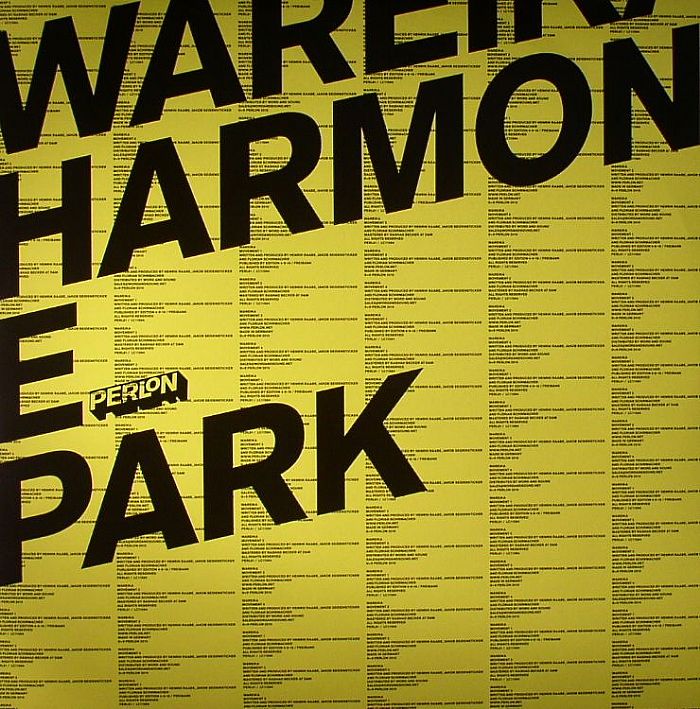 Harmonie Park - 2xLP vinyl record cover