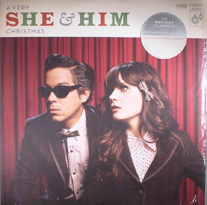 A Very She & Him Christmas - Vinyl LP vinyl record cover