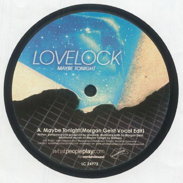 Maybe Tonight (Morgan Geist Edits) - Vinyl Single vinyl record cover