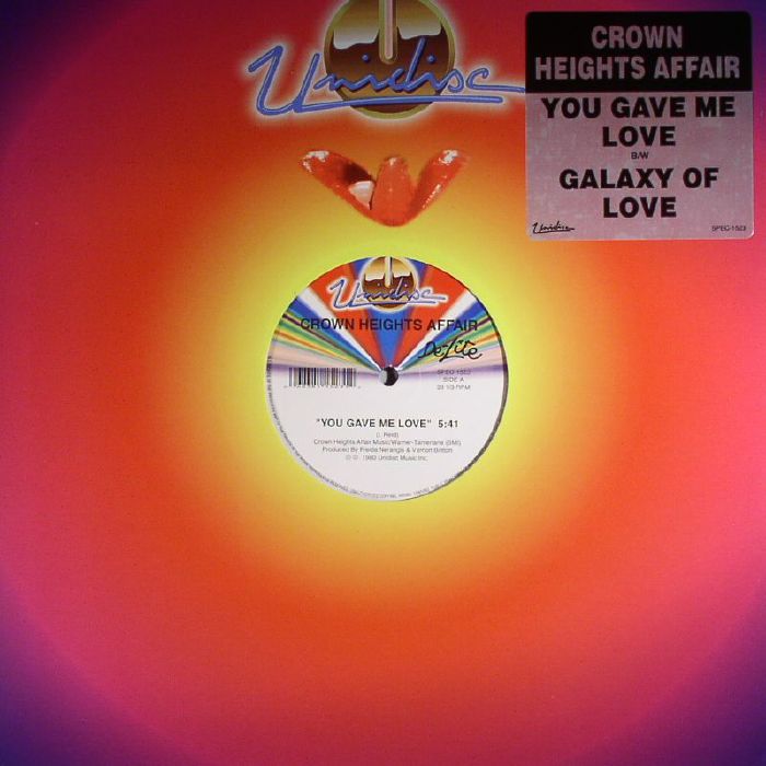 You Gave Me Love - Vinyl Single vinyl record cover