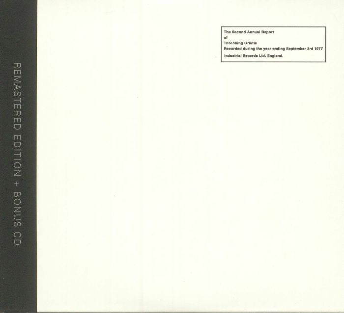 The Second Annual Report Of Throbbing Gristle - 40th Anniversary Edition 2CD CD cover