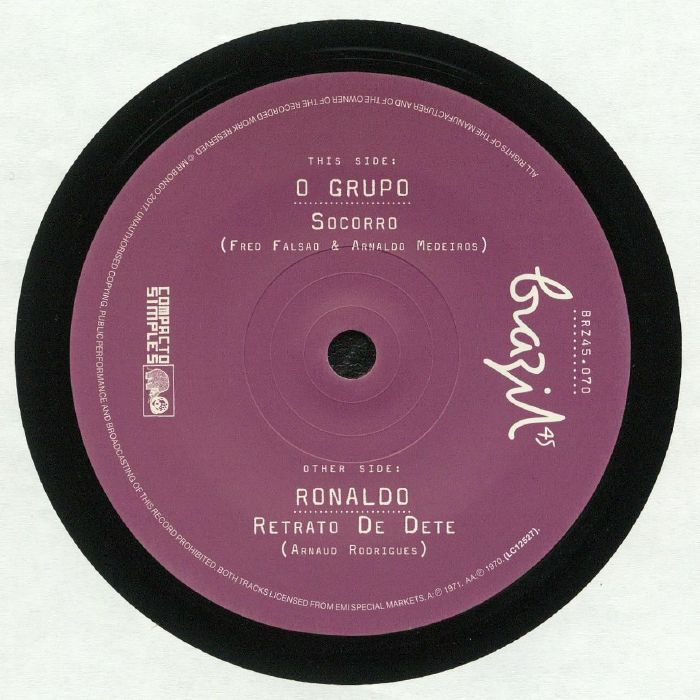 Socorro - Vinyl Single vinyl record cover