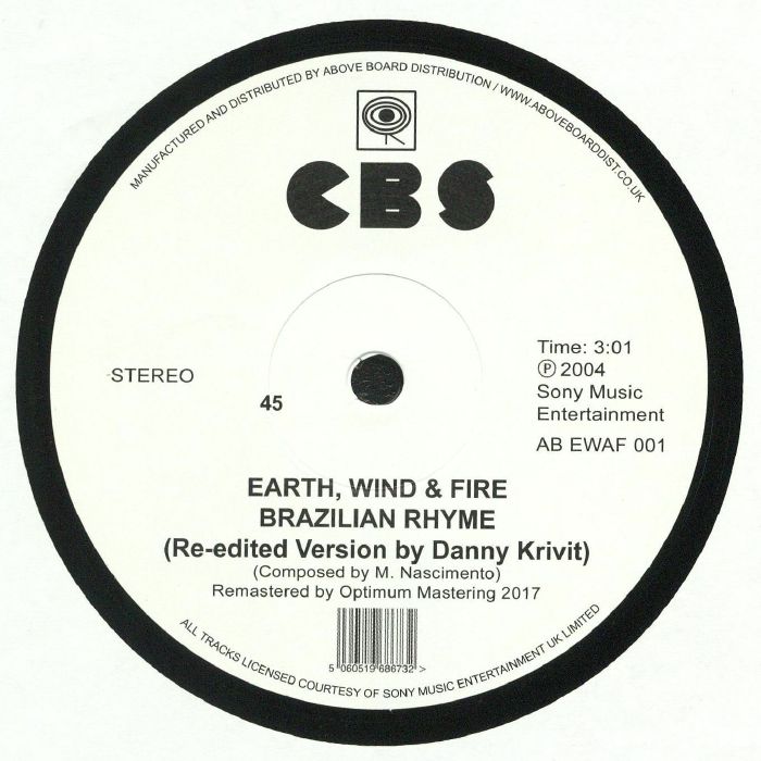 Brazilian Rhyme - Vinyl Single vinyl record cover