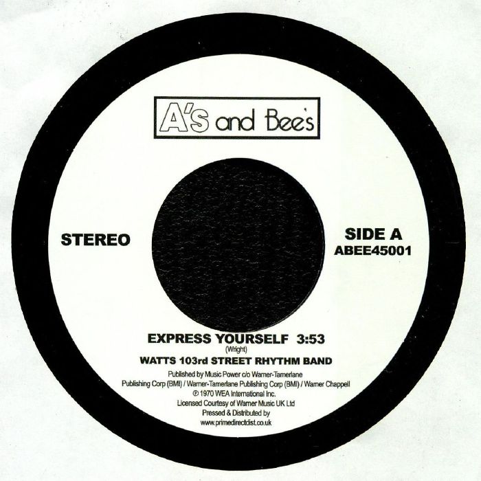 Express Yourself - Vinyl Single vinyl record cover