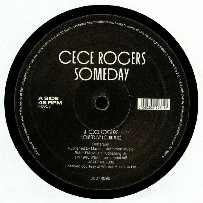 Someday - Vinyl Single vinyl record cover