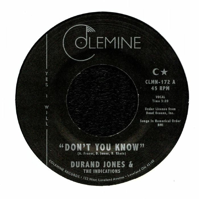 Don't You Know - Vinyl Single vinyl record cover