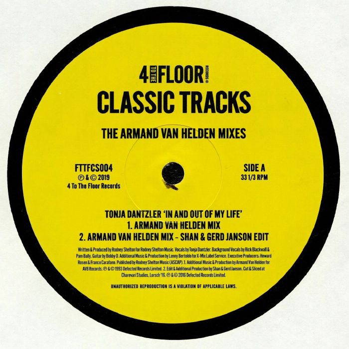 Classics Volume 3: The Armand Van Helden Mixes - Vinyl EP vinyl record cover