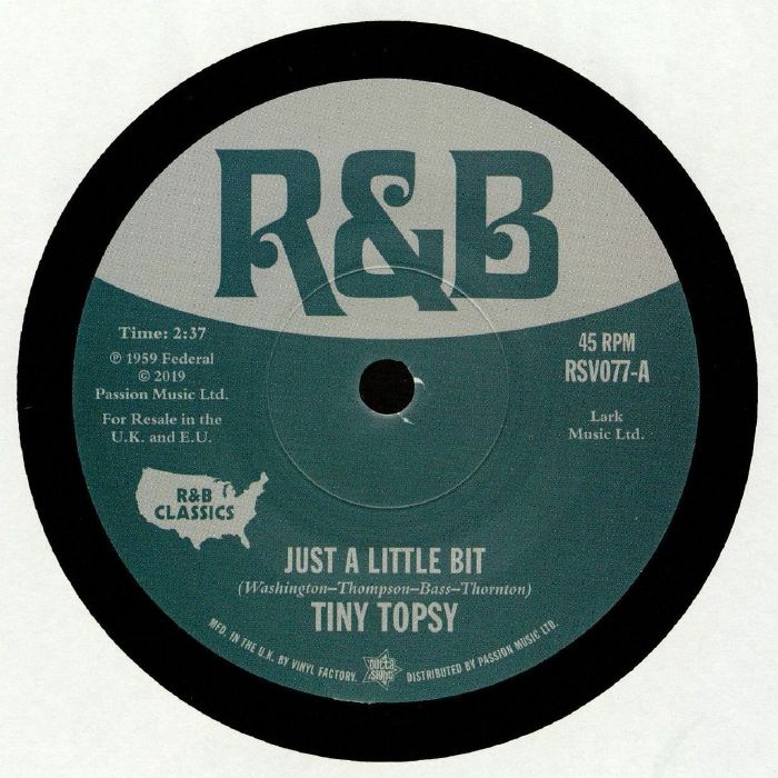 Just A Little Bit - Vinyl Single vinyl record cover