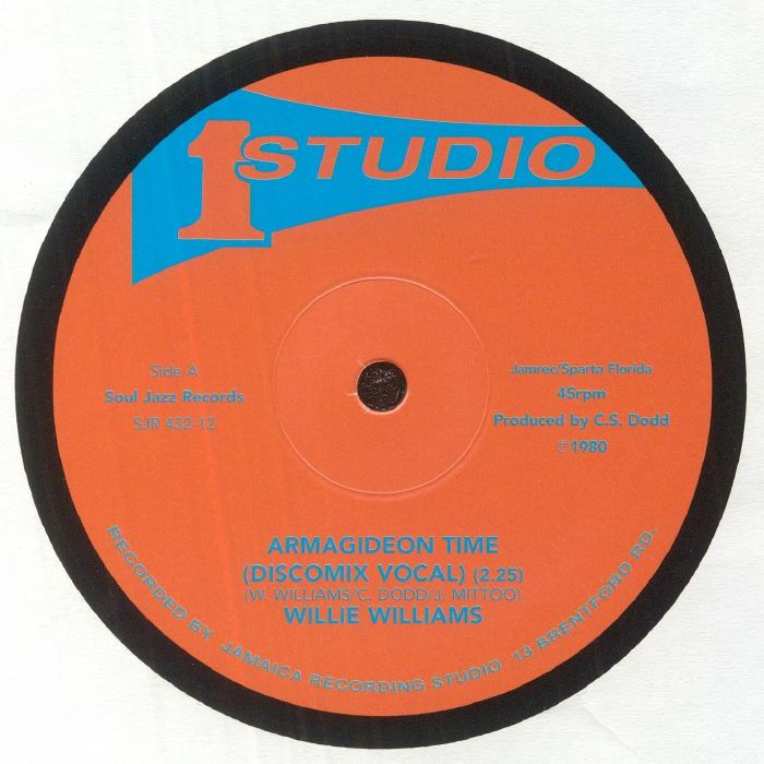 Armagideon Time - Vinyl Single vinyl record cover
