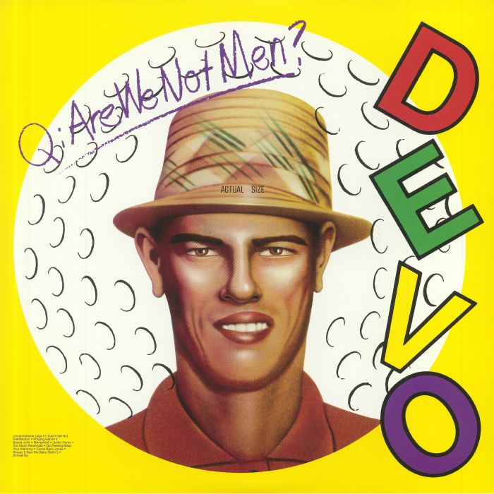 Q: Are We Not Men? A: We Are Devo - White Vinyl LP vinyl record cover