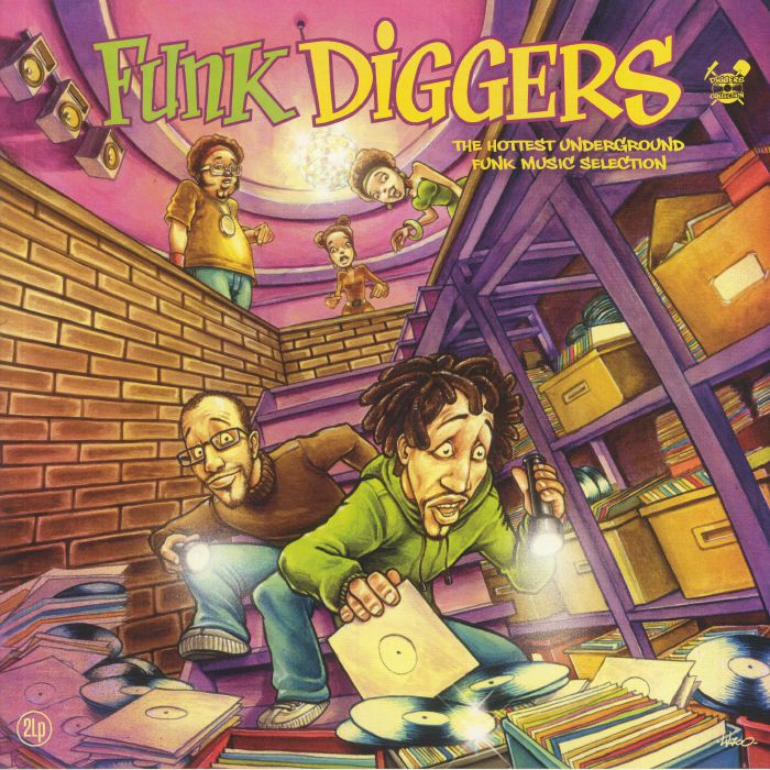 Funk Diggers: The Hottest Underground Funk Music Selection - 2xLP vinyl record cover