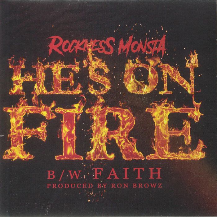 He's On Fire - Orange Vinyl Single vinyl record cover