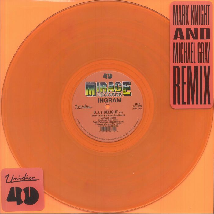 DJ's Delight - Transparent Orange Vinyl Single vinyl record cover